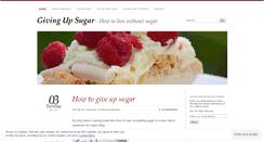 Desktop Screenshot of givingupsugar.net