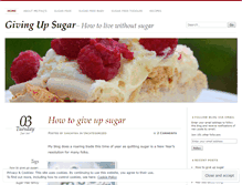 Tablet Screenshot of givingupsugar.net